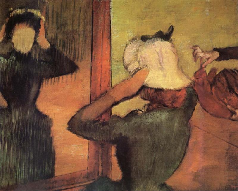 Edgar Degas Cbez la Modiste China oil painting art